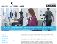 Tablet Screenshot of elementalergonomics.com